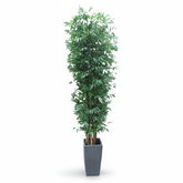 Artificial Artisanal Bamboo Tree with Grey Pot - 270cm (9ft)